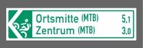 Mountenbike Pfeilwegweiser 